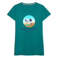 Thumbnail for Women's Dragonfly Oasis V.1 Premium T-Shirt - teal