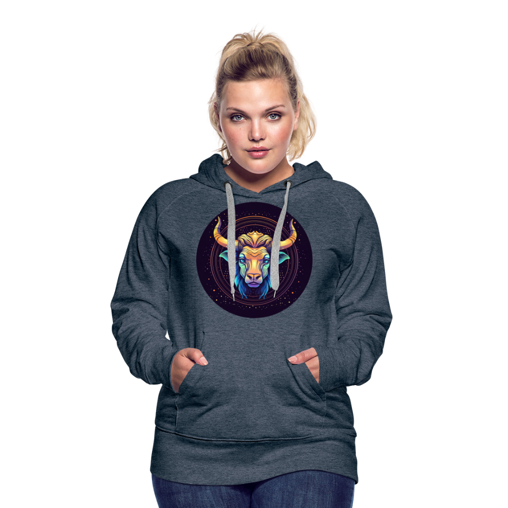 Women’s Magic Taurus Premium Hoodie - heather denim