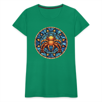 Thumbnail for Women’s Mosaic Cancer Premium T-Shirt - kelly green