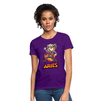 Thumbnail for Women's Playful Aries T-Shirt - purple