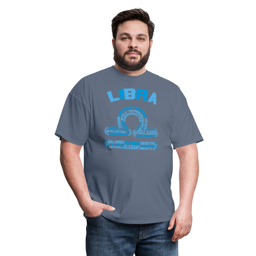 Men's Power Words Libra Classic T-Shirt - denim