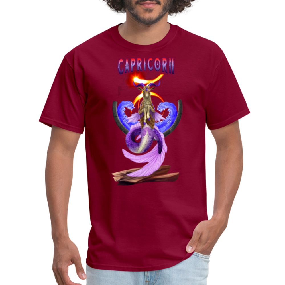 Men's Astral Capricorn Classic T-Shirt - burgundy