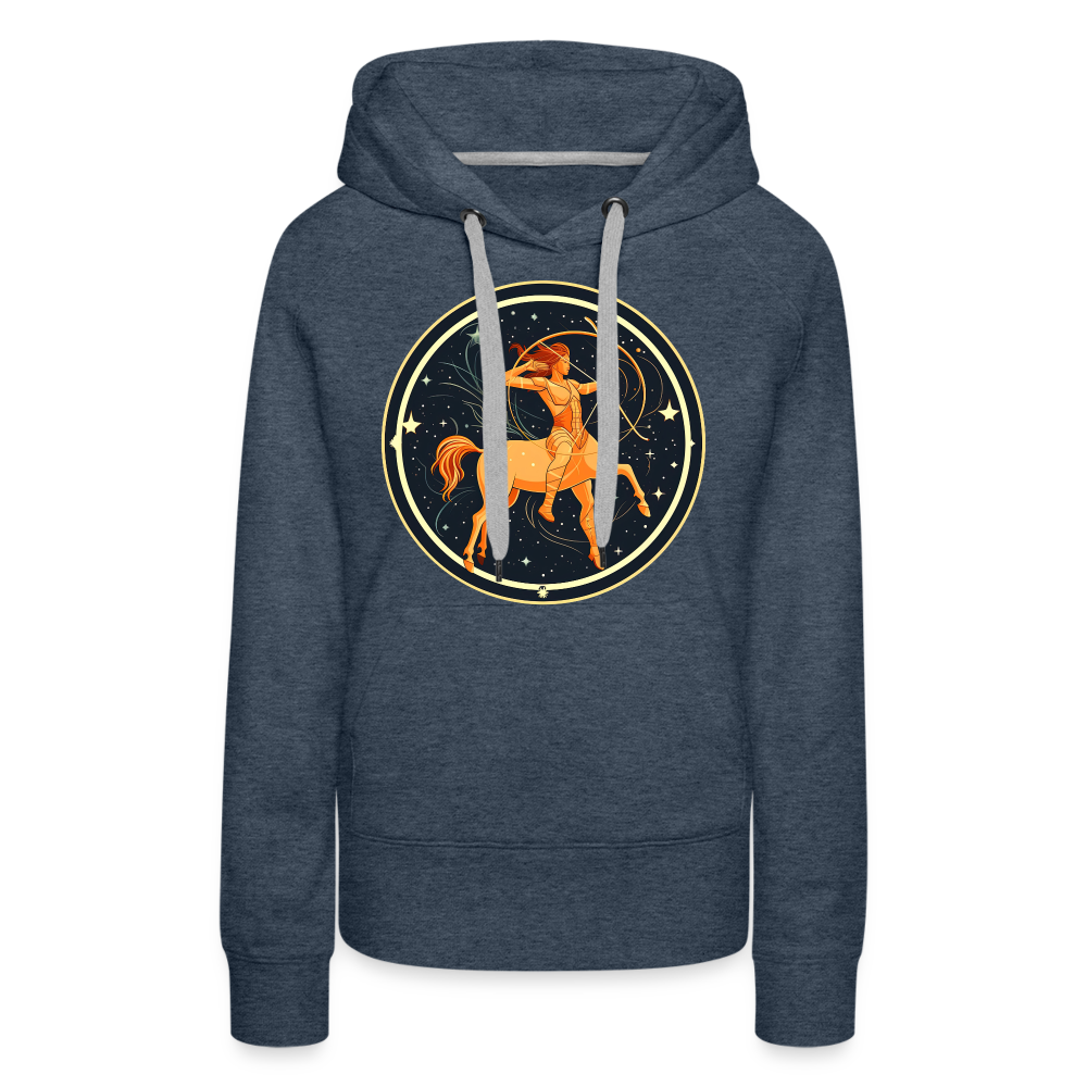 Women’s Mystic Sagittarius Premium Hoodie - heather denim