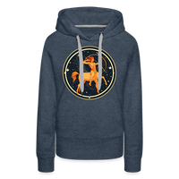 Thumbnail for Women’s Mystic Sagittarius Premium Hoodie - heather denim