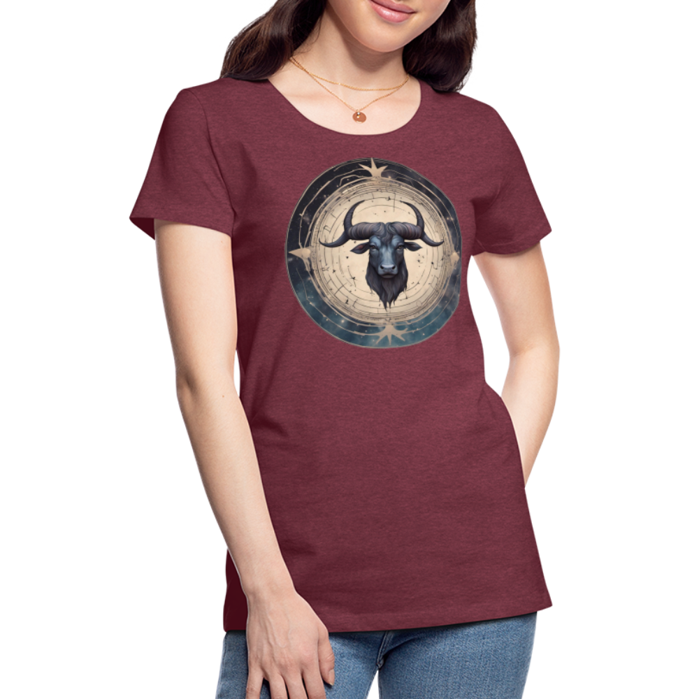 Women’s Mythical Taurus Premium T-Shirt - heather burgundy