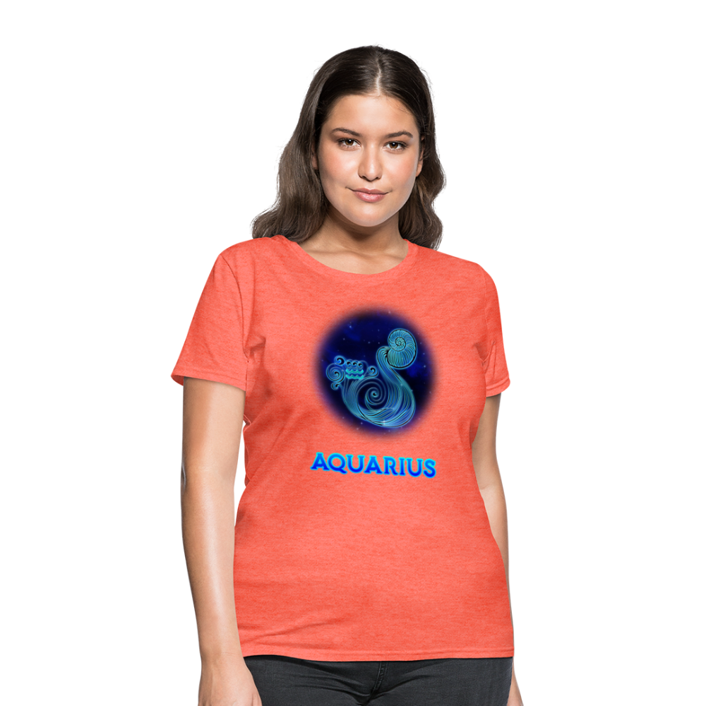 Women's Stellar Aquarius T-Shirt - heather coral