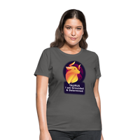 Thumbnail for Women's Glow Taurus T-Shirt - charcoal