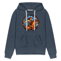 Thumbnail for Women’s Mosaic Sagittarius Premium Hoodie - heather denim