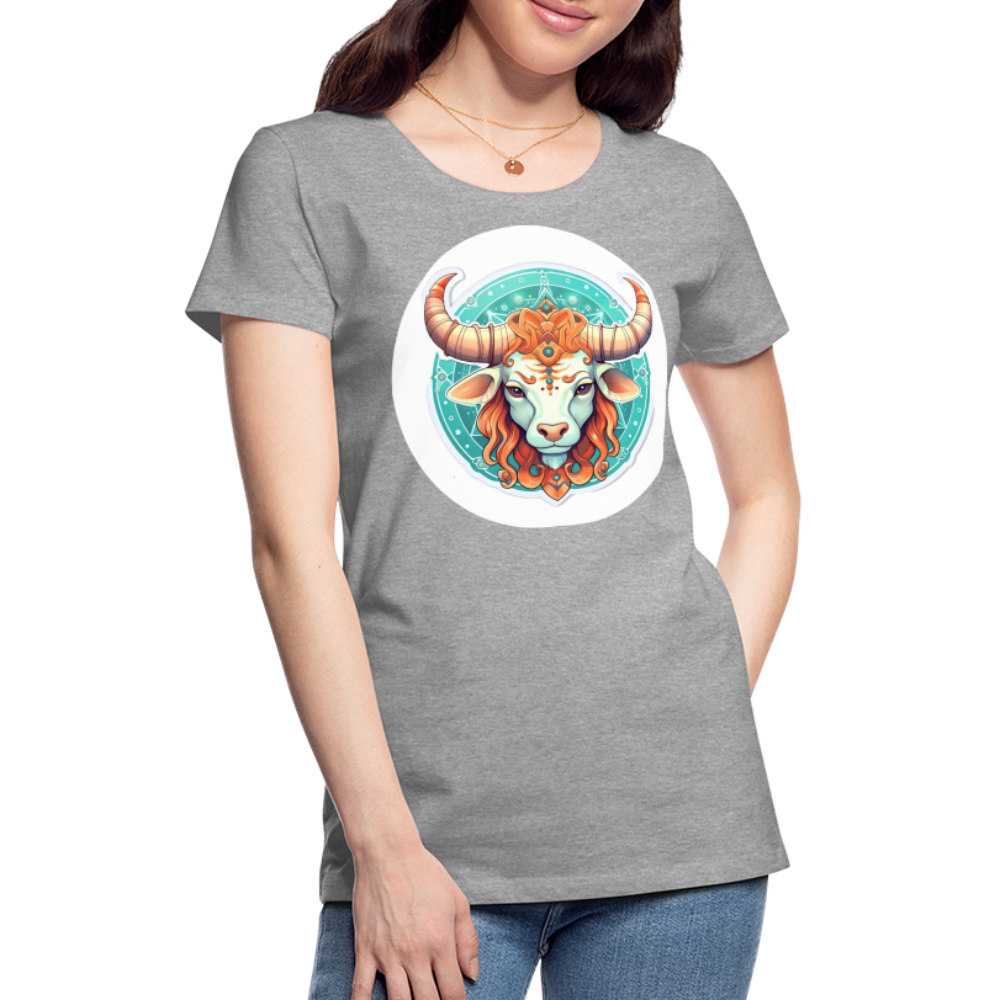 Women’s Symbol Taurus Premium T-Shirt - heather gray