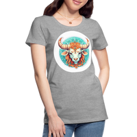 Thumbnail for Women’s Symbol Taurus Premium T-Shirt - heather gray