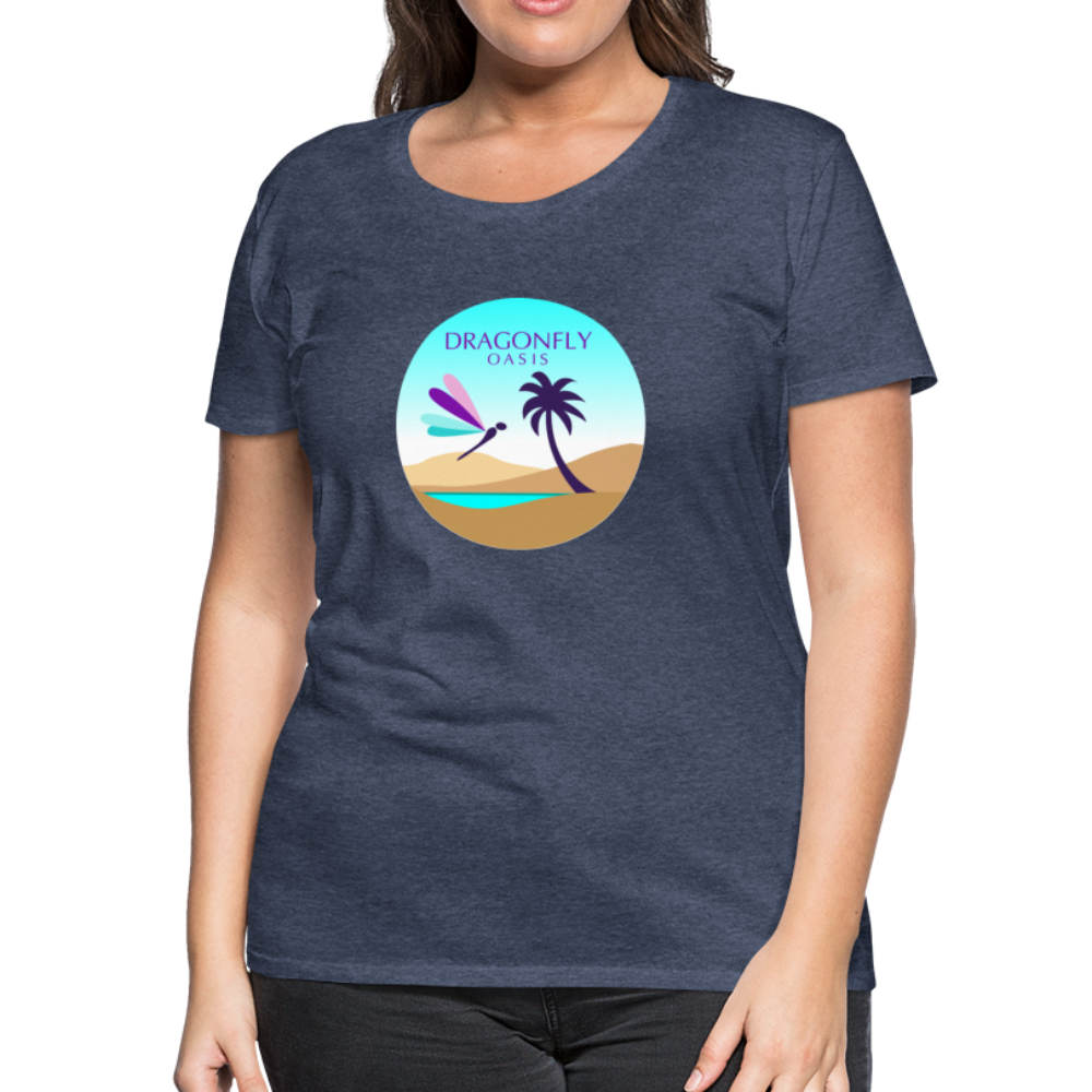 Women's Dragonfly Oasis V.2 Premium T-Shirt - heather blue