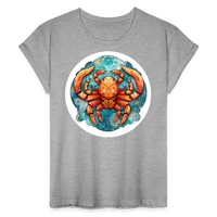 Thumbnail for Women's Symbol Cancer Relaxed Fit T-Shirt - heather gray