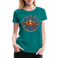 Thumbnail for Women’s Mosaic Cancer Premium T-Shirt - teal