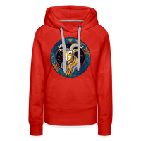 Thumbnail for Women’s Mythical Capricorn Premium Hoodie - red