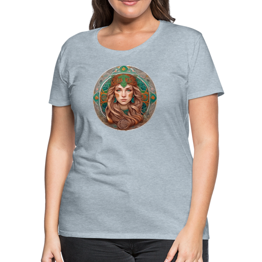 Women’s Mythical Virgo Premium T-Shirt - heather ice blue