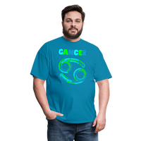 Thumbnail for Men's Power Words Cancer Classic T-Shirt - turquoise