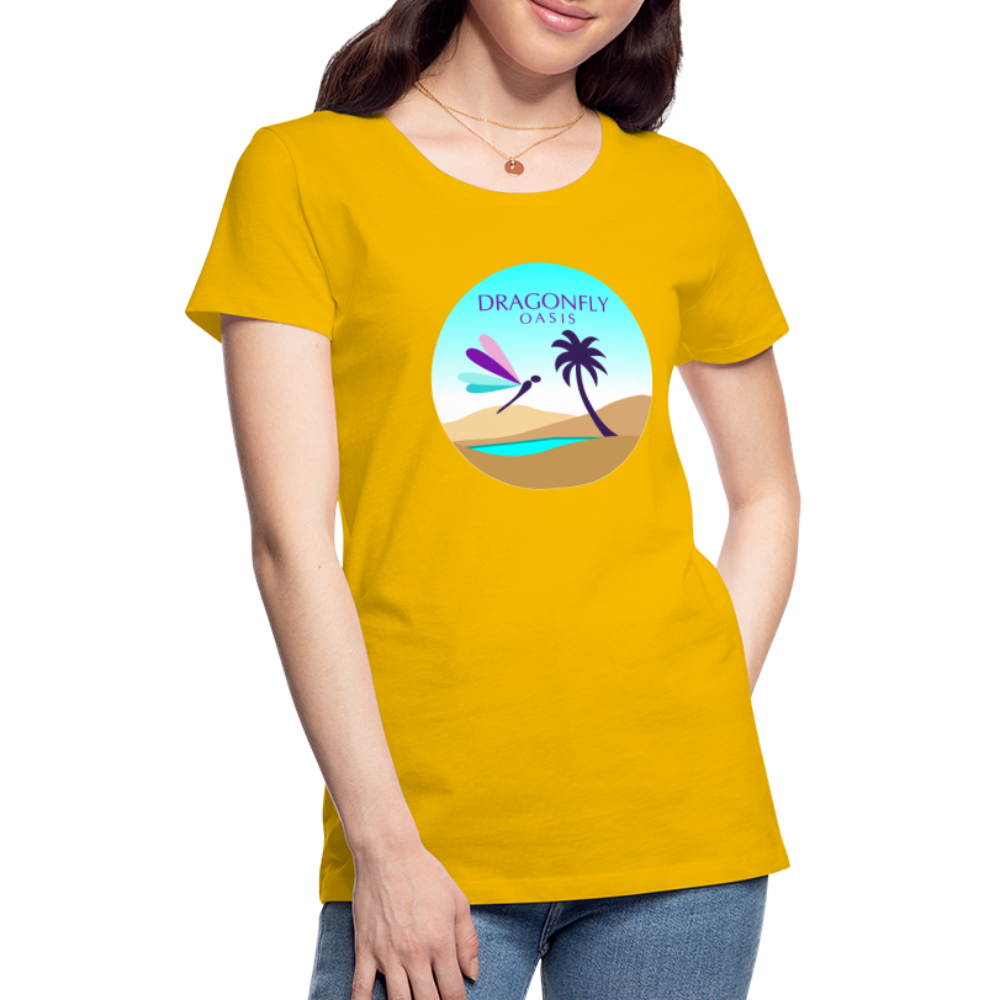 Women's Dragonfly Oasis V.2 Premium T-Shirt - sun yellow