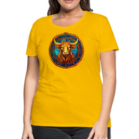 Thumbnail for Women’s Mosaic Taurus Premium T-Shirt - sun yellow