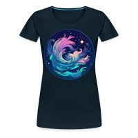 Thumbnail for Women’s Magic Aquarius Premium T-Shirt - deep navy