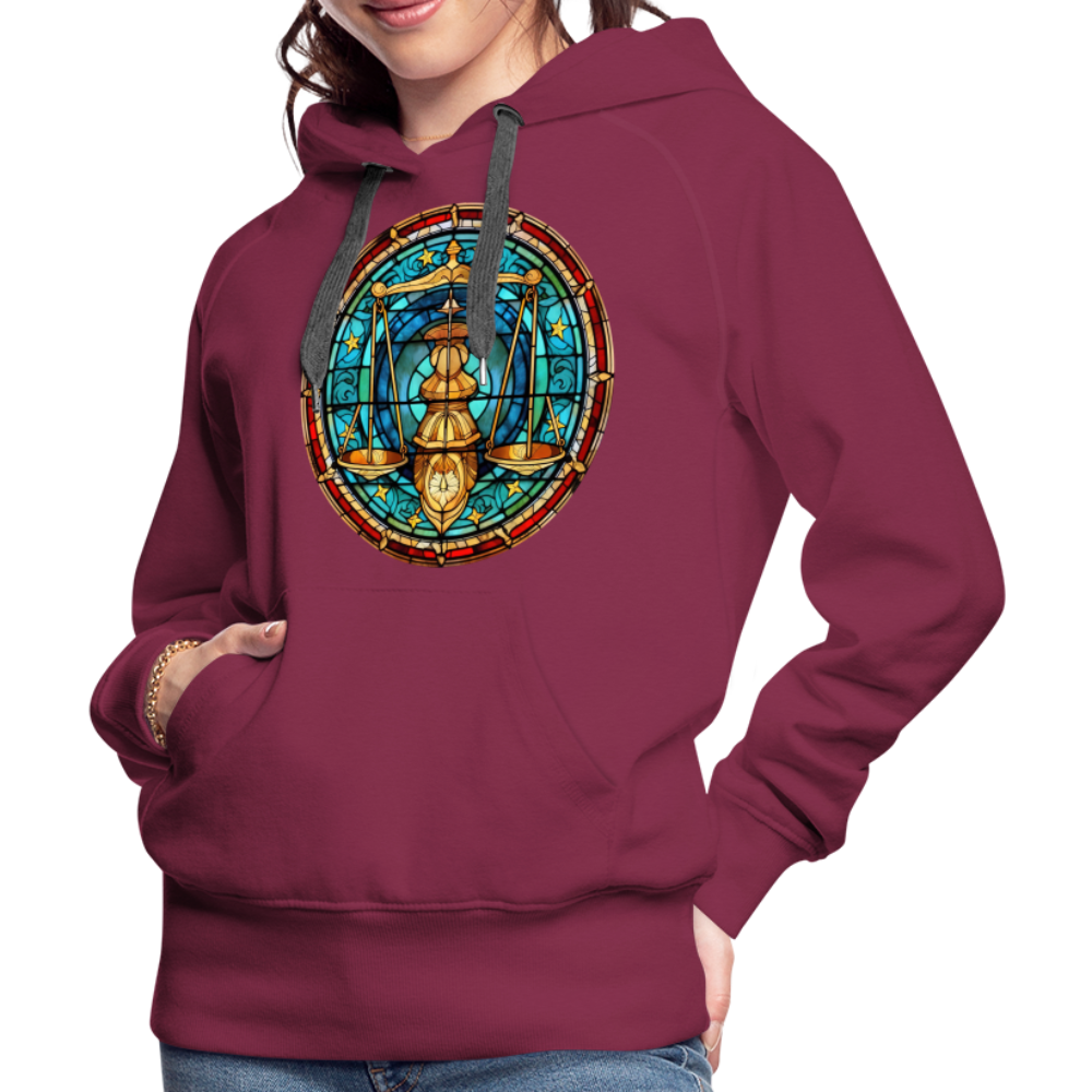 Women’s Mosaic Libra Premium Hoodie - burgundy