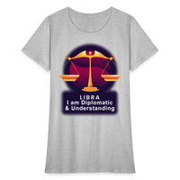 Thumbnail for Women's Glow Libra T-Shirt - heather gray