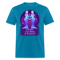 Thumbnail for Men's Neon Gemini Classic T-Shirt - turquoise