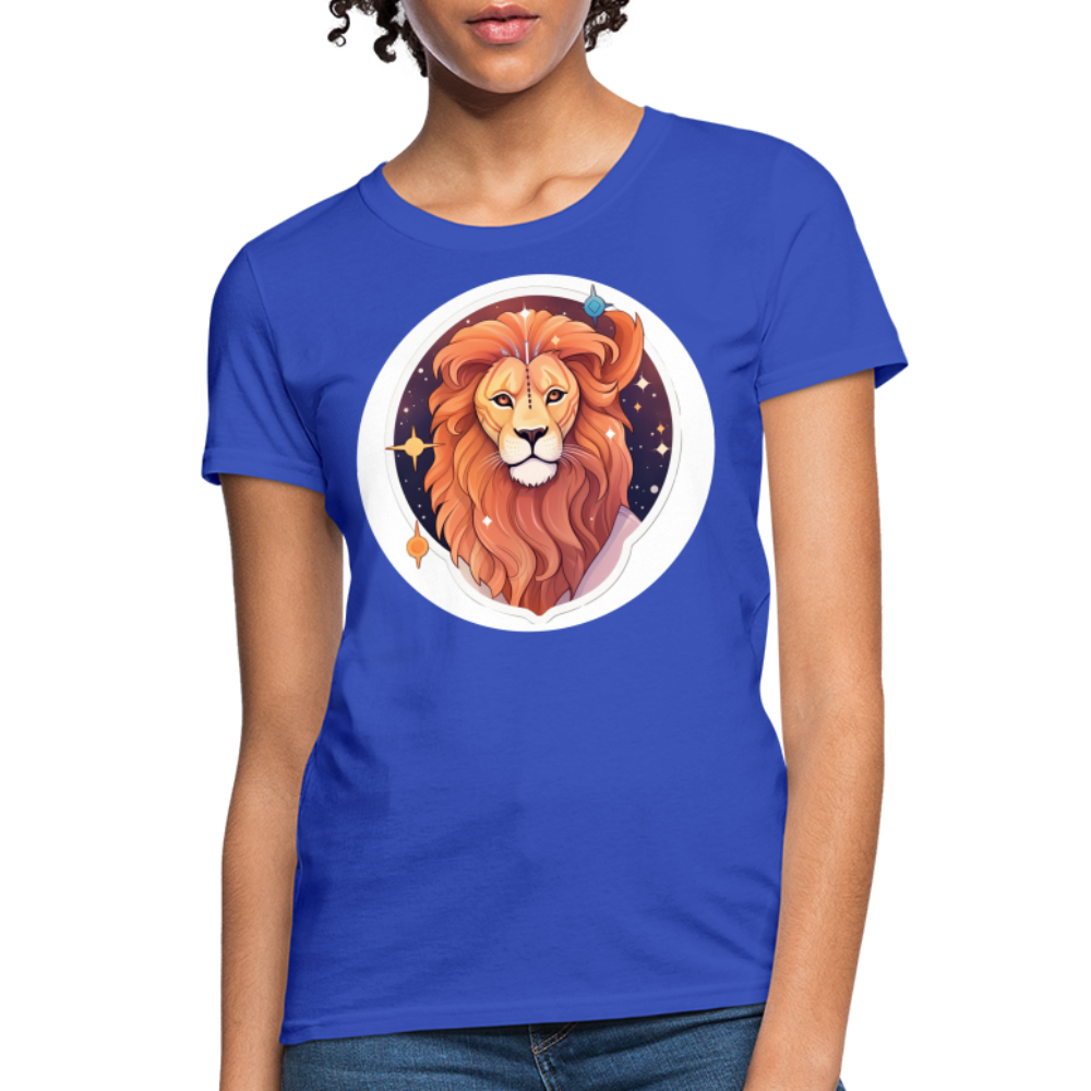 Women's Symbol Leo T-Shirt - royal blue