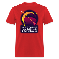 Thumbnail for Men's Glow Sagittarius Classic T-Shirt - red