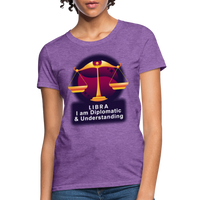 Thumbnail for Women's Glow Libra T-Shirt - purple heather