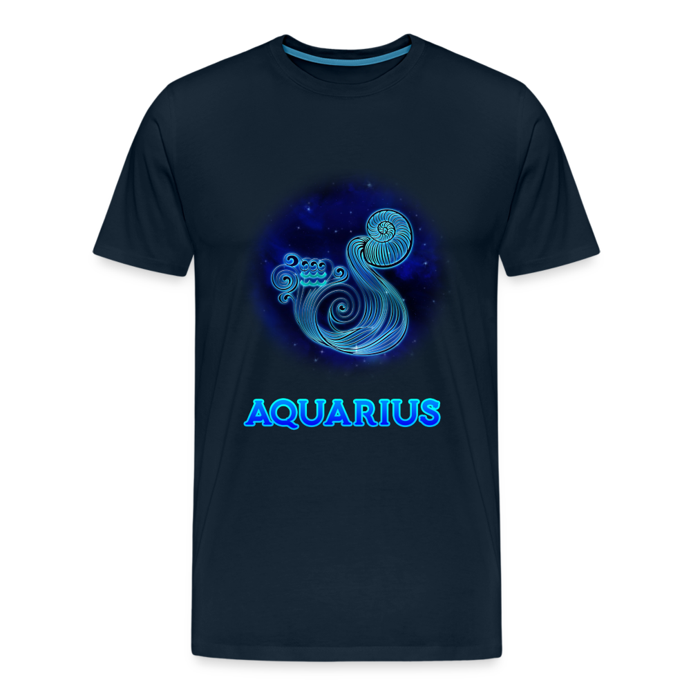 Men's Aquarius Premium T-Shirt - deep navy