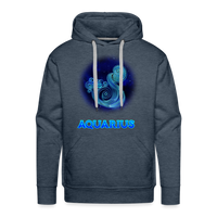 Thumbnail for Men’s Aquarius Premium Hoodie - heather denim