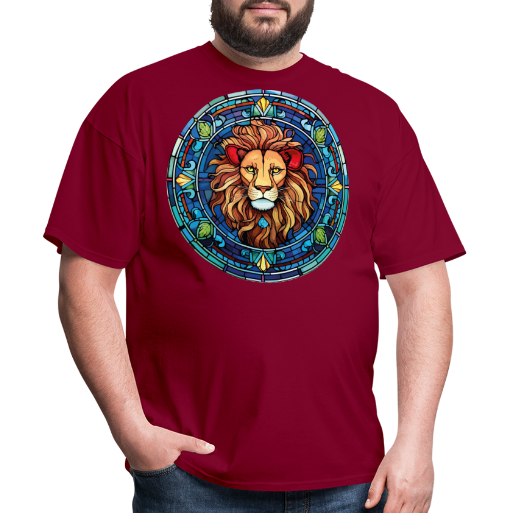 Men's Mosaic Leo Classic T-Shirt - burgundy