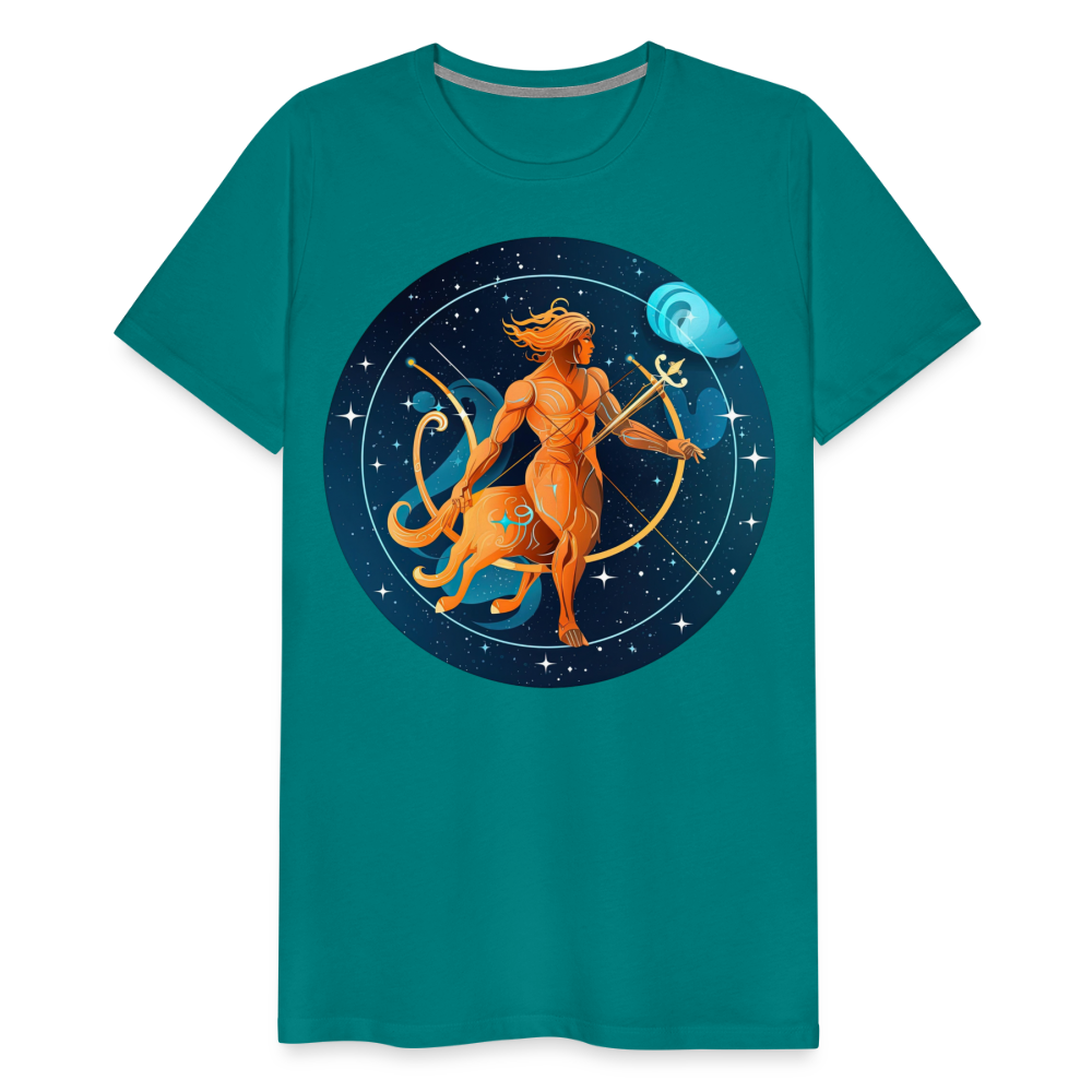 Men's Mythical Sagittarius Premium T-Shirt - teal