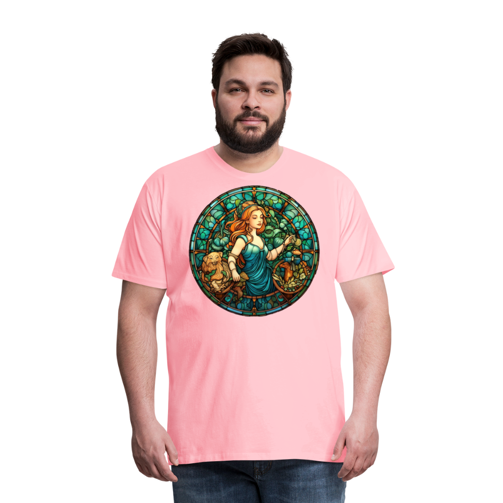 Men's Mosaic Virgo Premium T-Shirt - pink