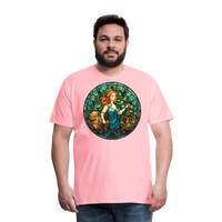 Thumbnail for Men's Mosaic Virgo Premium T-Shirt - pink