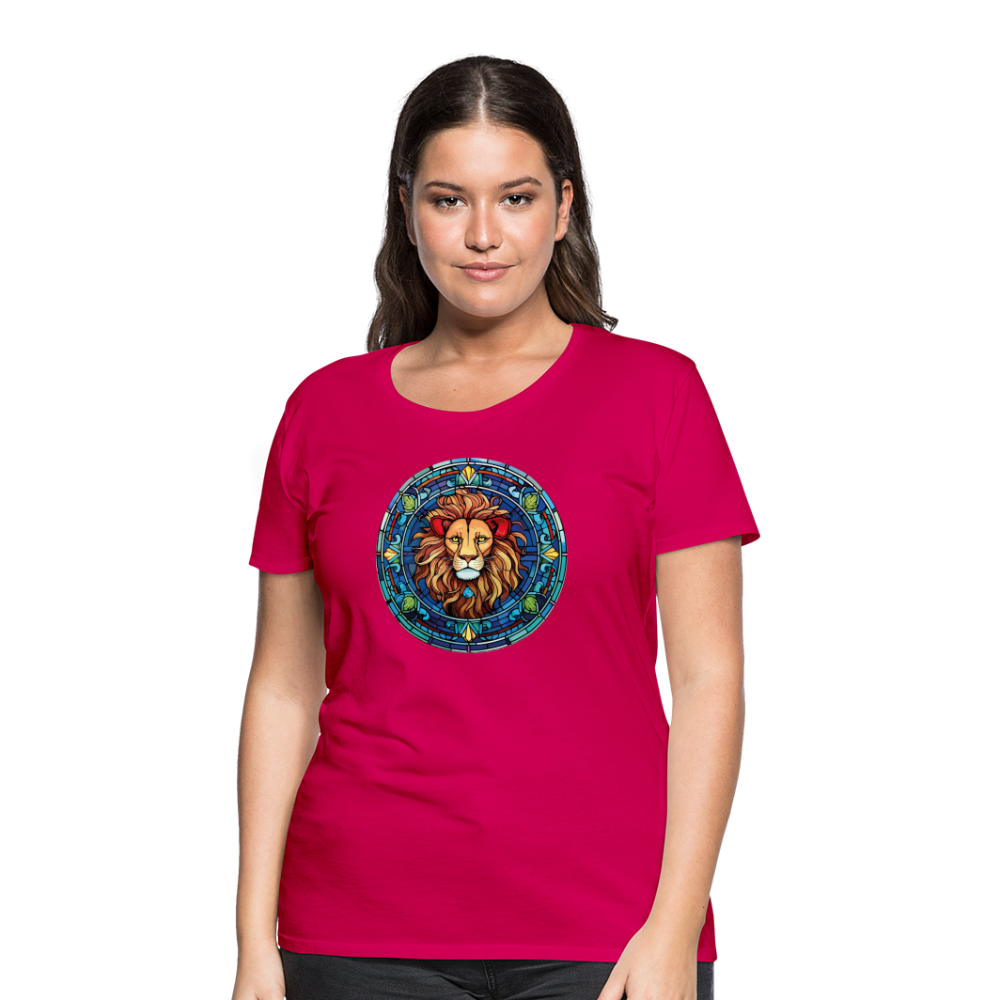 Women's Mosaic Leo Premium T-Shirt - dark pink