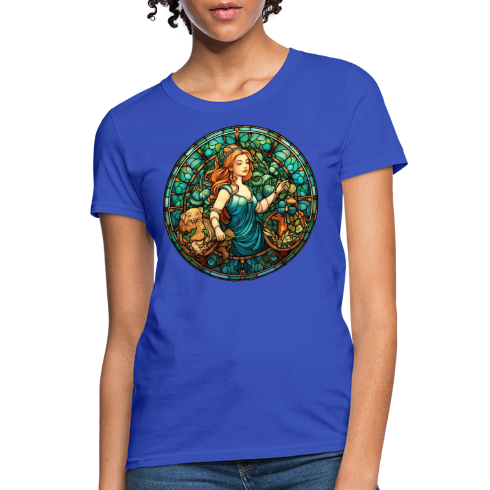 Women's Mosaic Virgo T-Shirt - royal blue