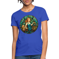 Thumbnail for Women's Mosaic Virgo T-Shirt - royal blue