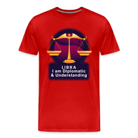 Thumbnail for Men's Glow Libra Premium T-Shirt - red