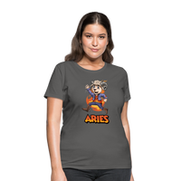 Thumbnail for Women's Playful Aries T-Shirt - charcoal