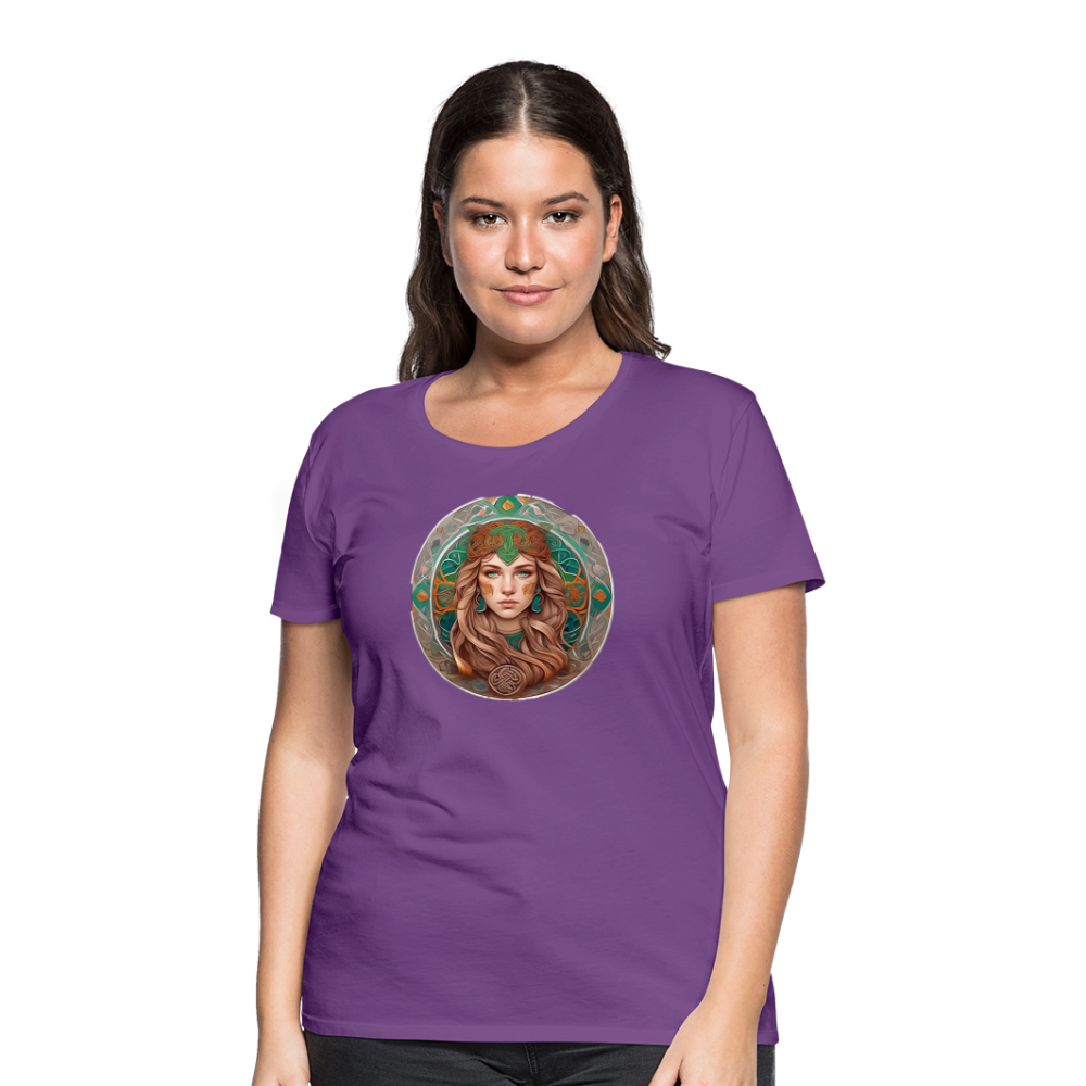 Women’s Mythical Virgo Premium T-Shirt - purple