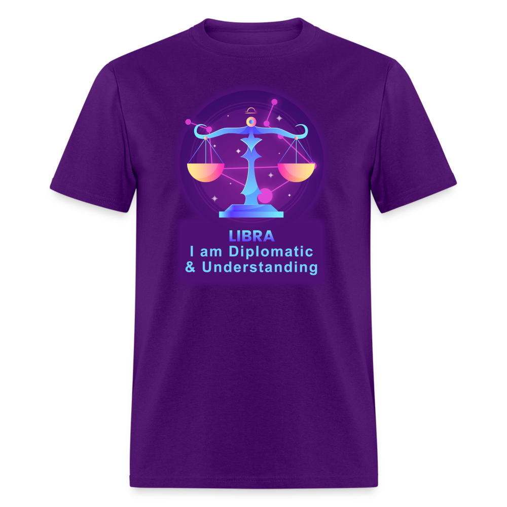 Men's Neon Libra Classic T-Shirt - purple