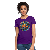 Thumbnail for Women's Mosaic Cancer T-Shirt - purple