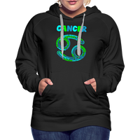 Thumbnail for Women's Power Words Cancer Premium Hoodie - black