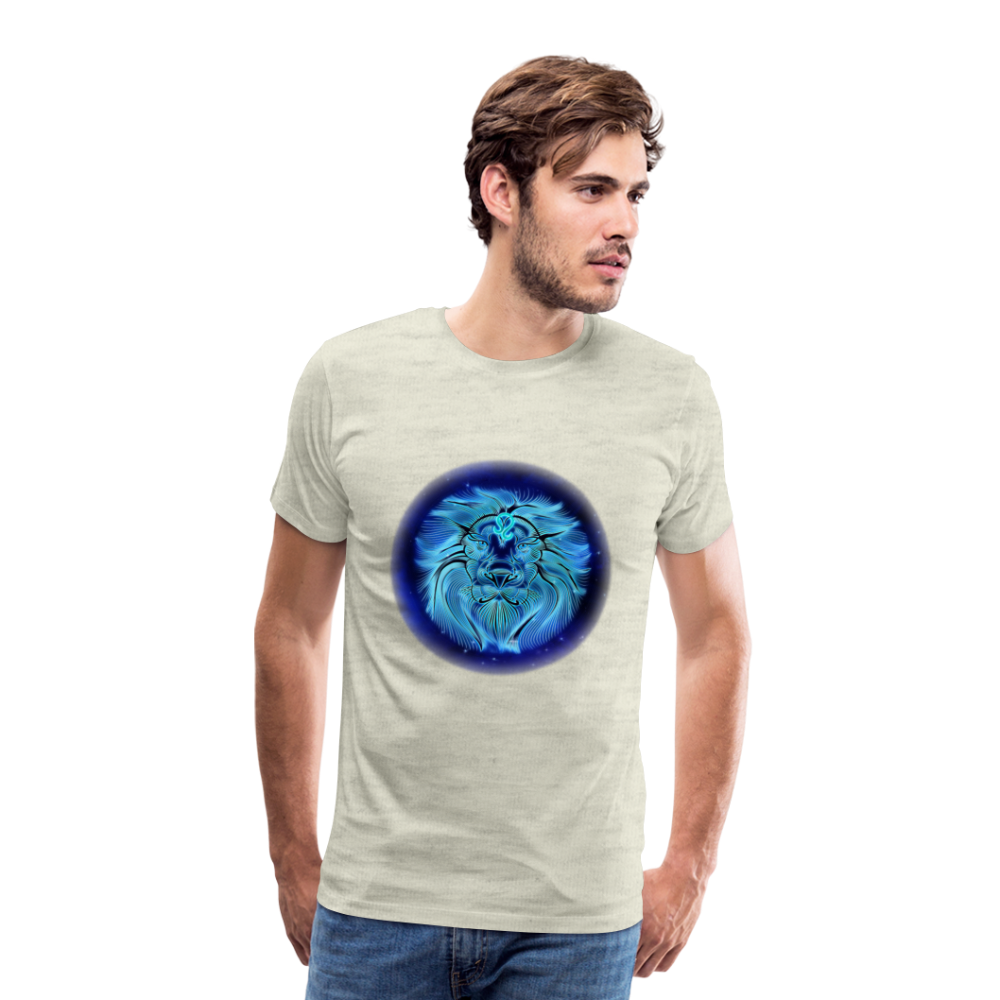 Men's Leo Premium T-Shirt - heather oatmeal