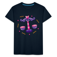 Thumbnail for Kid’s Zany Libra Premium Organic T-Shirt - deep navy