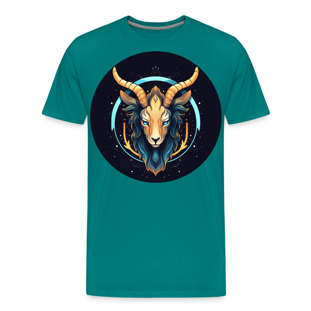 Men's Mystic Capricorn Premium T-Shirt - teal