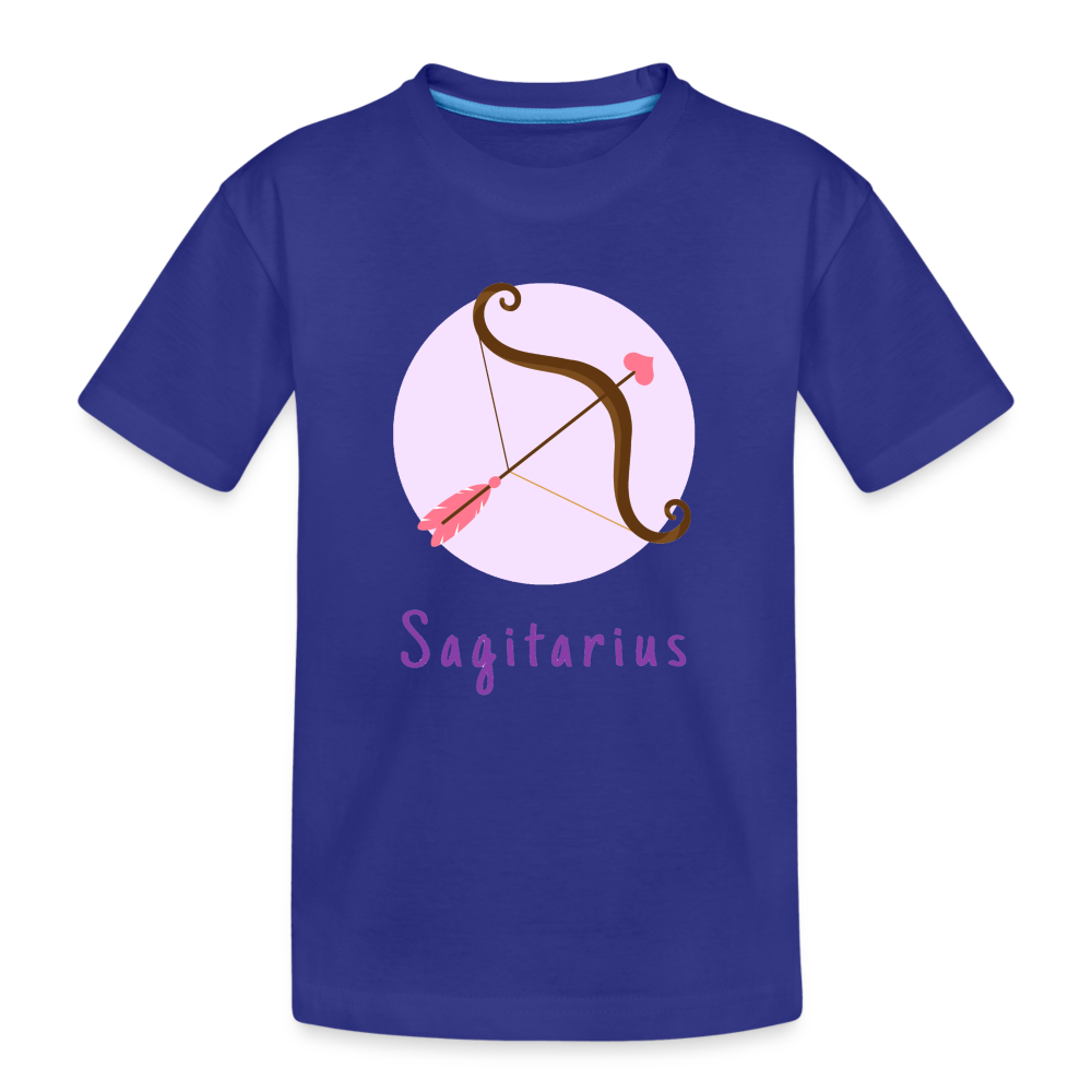 Kid’s Astro Toon Sagittarius Premium Organic T-Shirt - royal blue