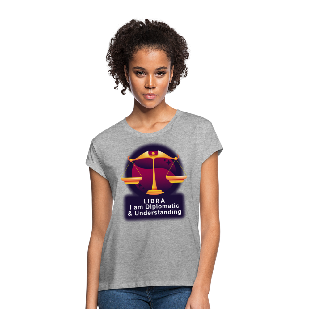 Women's Glow Libra Relaxed Fit T-Shirt - heather gray