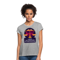 Thumbnail for Women's Glow Libra Relaxed Fit T-Shirt - heather gray